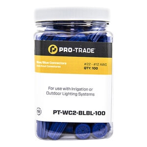 Pro-Trade Irrigation/Lighting Wire Connector Blue/Blue 100 pc. Canister