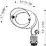 Pro-Trade FL2 Flood Light Brass Housing Antique Finish w/ 2.5W 2700K T3 LED