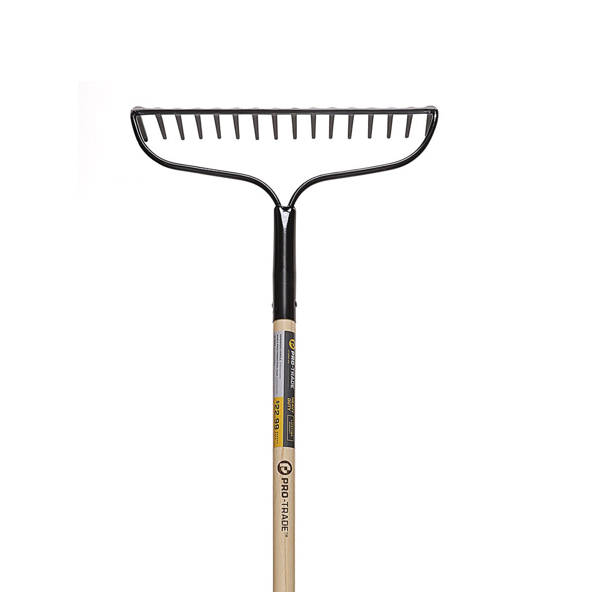 Pro-Trade Bow Rake 16 Tine Forged Head 60 in. Wood Handle | SiteOne CA
