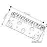 Pro-Trade LL1 7 in. Ledge Light Gray Finish Stainless & Steel Mounting Plate w/ 1.25W 2700K LED