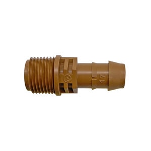 Pro-Trade Drip Male Adapter 17 mm Barb X 1/2 in. MIPT (10 pc. Sold by the Bag)
