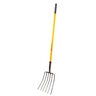 Pro-Trade Manure Fork 6 Tine Steel Head 54 in. Fiberglass Handle