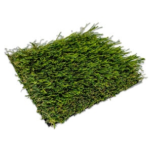 Pro-Trade Synthetic Turf 65 oz. Face Weight/86 oz. Total Weight 1.75 in. Field Green/Lime Blades - Green/Brown Thatching- SAMPLE