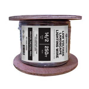 Pro-Trade Low Voltage Lighting Wire Black 14 Gauge 2 Conductor 250 ft. (Sold by the Roll)