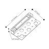 Pro-Trade LL2 5.7 in. Ledge Light Gray Finish w/ Removable LED Module 0.8W 2700K 