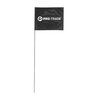 Pro-Trade Marking Flag Black 4 in. x 5 in. w/ 21 in. Steel Staff (100/Bundle)