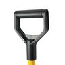Pro-Trade Poly Pusher Combo Snow Shovel D-Grip Steel Handle 18 in. Blade