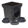 9 in. Square Basin Kit Black