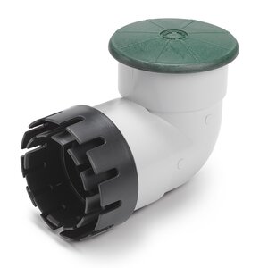 Rain Bird 4 in. Pop-Up Valve w/ Elb.ow & Adapter Green Rb