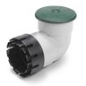 Rain Bird 4 in. Pop-Up Valve w/ Elb.ow & Adapter Green Rb