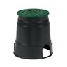 Rain Bird 6 in. Round Black Body w/ Overlapping Green Lid