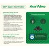 Rain Bird ESP-2WIRE Controller 50 Station Capacity Cabinet w/ Door Wall Mount Plastic 120VAC