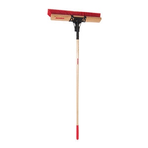 True Temper Razor back 24 in. Multi Surface Push Broom w/ Socket Brace