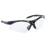 SAS Diamondback Safety Glasses - Black Frame - Clear Lens - Anti-Fog Coating (Meets ANSI Z87.1 - 2015)