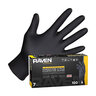 SAS Raven Gloves Disposable Powder Free Nitrile (100/Box) 6 mil Black Large SFTY