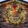 Seasonal Source 24 in. Wreath Prelit W/5mm Ww Lights;110 Tips