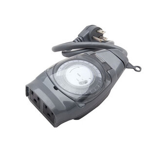 Seasonal Source Outdoor 2 Outlet Mechanical Timer