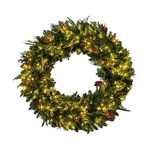 Seasonal Source Prelit Wreath 72 in.