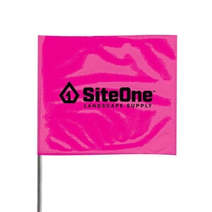 SiteOne Pink Glo Marking Flag 4X5X21