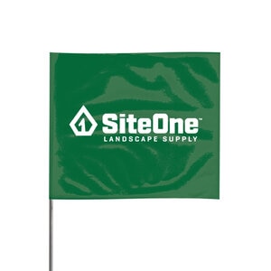 SiteOne Green Marking Flag 4X5X21