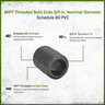 Spears Nipple TBE Sch 80 PVC 3/4 in. x Close