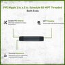 1 in. x 2 in. PVC Nipple Tbe Schedule 80