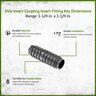 1-1/4 PVC Coulping Insert x Insert Sprs