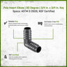 3/4 90 Elbow Ins X Ins Poly Fitting