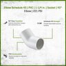 Elbow Socket 45 Degree Sch 40 PVC 1-1/4 in.