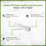 1-1/2 PVC Expansion Repair Coupling