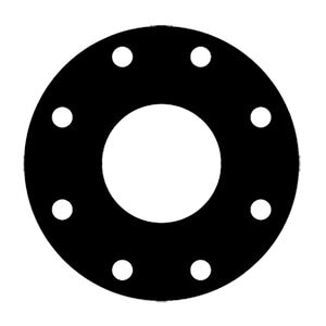 "EPDM Full Faced Flange Gasket 6"""