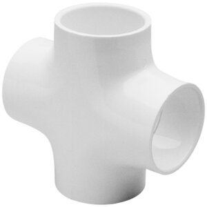 1-1/4 PVC Cross Socket SCH 40 Sprs