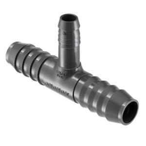 Spears Tee PVC 3/4 in. x 3/8 in. Insert x Spiral Barb