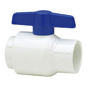 Spears 2 PVC White Utility Ball Valve Threaded End