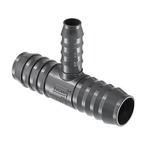 2 in. x 2 in. x 1-1/4 in. Red Tee Insert Poly Fitting