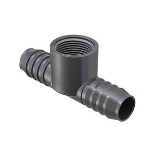 1-1/4 PVC Tee Insert x Fpt Sprs