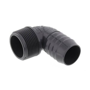 1-1/4 PVC 90 Elbow Insert x Mpt Sprs