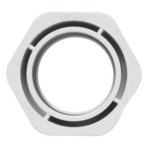 3 in. x 2 in. Red Bushing Spigot X Socket PVC Fitting