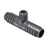 2 in. x 2 in. x 1/2 in. Comb Red Tee Insert Poly Fitting