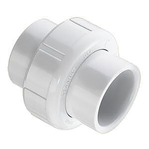 Sch 40 PVC Union 1-1/4 in. Socket w/ Buna-N O-Ring Seal