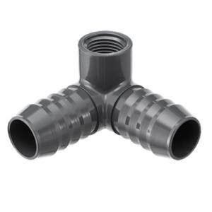 1 in. x 1 in. x 3/4 in. PVC Side Outlet 90 Degree Elbow Insert X Fpt