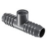 1 in. x 1 in. X 1/2 in. Comb Red Tee Ins Poly Fitting