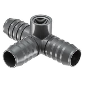 PVC Side Outlet Tee 1 in. x 1/2 in. Insert x Fipt