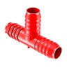 2 in. x 2 in. x 1 in. Red Tee Insert Poly Fitting