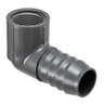 3/4 in. x 1/2 in. 90 Degree Red Elbow Ins X Fpt Poly Fitting