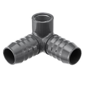 PVC 90 Degree Elbow 1 in. x 1 in. x 1/2 in. Insert x Fpt