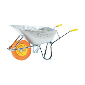 TUFX Wheelbarrow Steel Tray 6 cu. ft. All-Terrain Wheel 500 lbs Flat-Free Tire