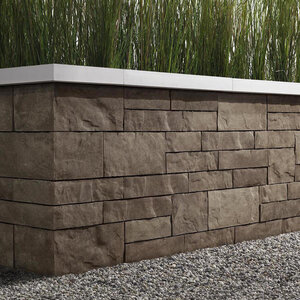 Techo-Bloc Brandon Double-Sided Wall Chestnut Brown 90 mm (20.44 sq. ft./pallet)