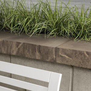 Techo-Bloc Brandon Wall Cap Slate Chestnut Brown (18 pc./pallet)
