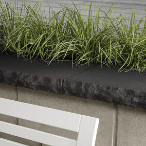 Techo-Bloc York Cap Kleanbloc Onyx Black 48 in. x 14 in. (48 ln. ft./pallet)